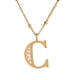 thumbnail image 2 of Juego Joyería Mujer, Collar Aretes Inicial Letras LuckyLy, Acero Inoxidable Baño de Oro 18k dorado UNITALLA, 2 of 6