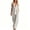White, variant on Women's 2 Piece Outfits Sleeveless V Neck Tunic Top Wide Leg Pants Relaxed Loose Fit Casual Summer Loungewear Set with Pockets