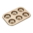 thumbnail image 2 of Fiudx Bandeja para Hornear Donas, Molde Antiadherente de Acero Al Carbono, Mini Molde para Pasteles Fácil de Limpiar, Apto para Horno y Microondas, Ideal para Repostería Casera., 2 of 5