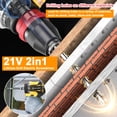 thumbnail image 4 of Geevorks-destornillador eléctrico, taladro de litio 2 en 1 de 21V, herramienta eléctrica multifunción, Motor sin escobillas de alto Torque, práctico, 4 of 8