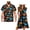 Cute Flower, variant on Sunflower Couples' Outfits Leopard Print Husban and Wife Clothing Men's Button Down Shirt Hawaiian Shirts and Womens Short Sleeve Dress Casual Beach Party Dresses Size S