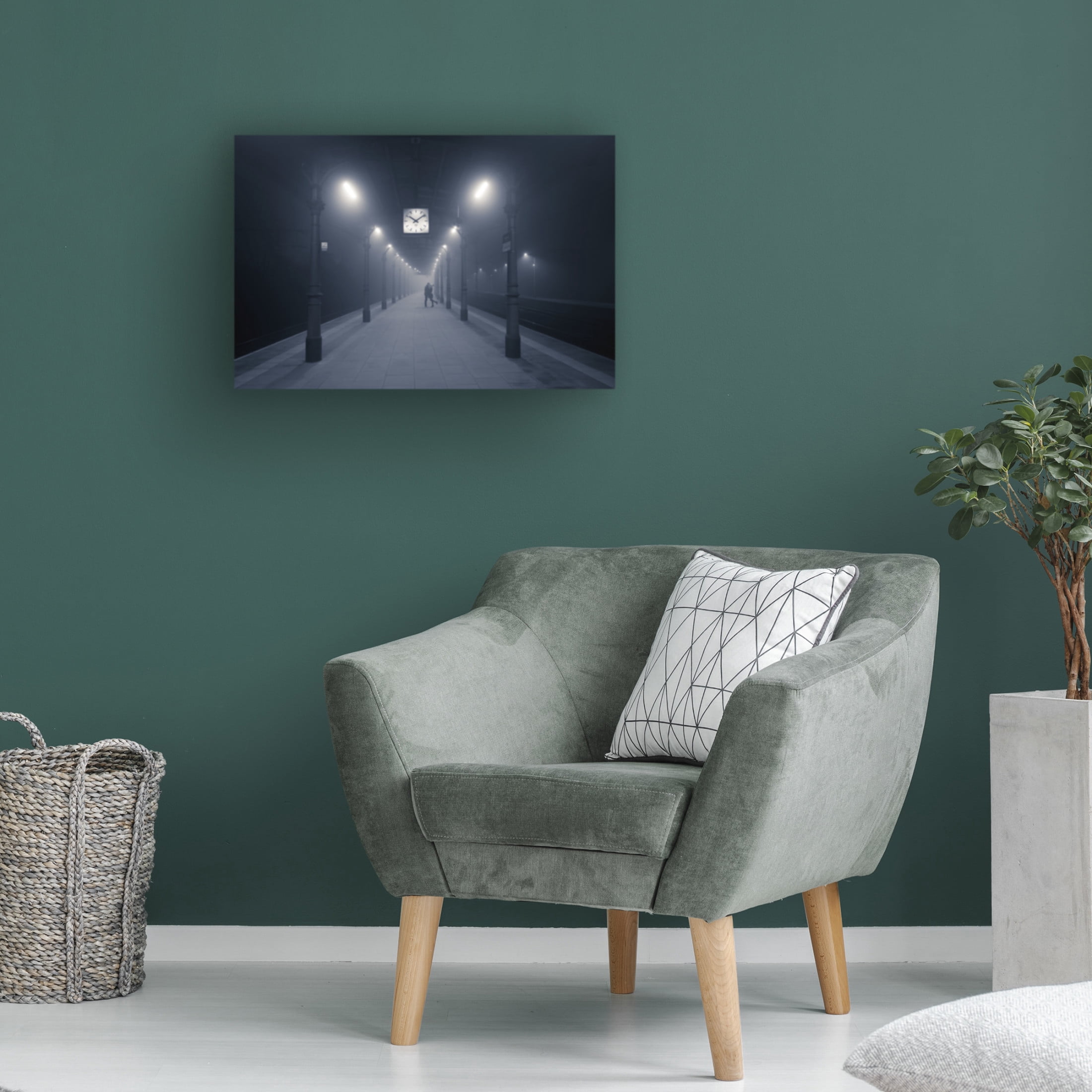 Canvas Wall Art - Adam Brzuszek '10:09 Pm' Wall Art for Living Room, Bedroom, or Office Décor by Trademark Fine Art - 32 x 22 Inches