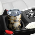 thumbnail image 5 of Leopard Print 20oz Coffee Tavel Tumblers, Stainless Steel Mobile Tumbler, Vacuum Insulated Coffee Mug with Lid, Spill-Proof Travel Cup for Hot & Cold Drinks, 5 of 6