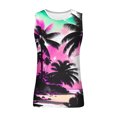 thumbnail image 4 of Penkiiy Hawaiian Tank Tops Men Summer Stylish Tropical Print Sleeveless T Shirt Workout Beach Vest Round Neck Casual Tee XL Multicolor, 4 of 5