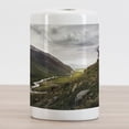 thumbnail image 2 of Landscape Ceramic Toothbrush Holder, Biker Glory Peak of Mountain Biking Valley Clear Sky Outdoor Sports Adrenaline, Decorative Versatile Countertop for Bathroom, 4.5" X 2.7", Multicolor, 2 of 4