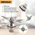 thumbnail image 4 of Blender Wet Blade Assembly with Wrench & Drive Socket Removal Tool Kit Vitamix Accessories Cup Replacement Part Compatible with Vitamix 5200 Series Blender 64oz 32oz Mixer Containers Repair Kitchen, 4 of 8