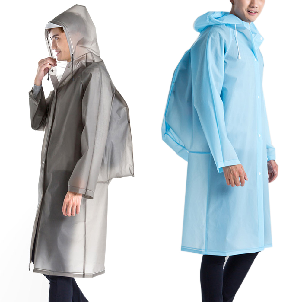 Waterproof Rain Poncho Reusable Outdoor Adult Hooded Raincoat Drawstring Raincoat;Waterproof Rain Poncho Outdoor Adult Hooded Raincoat Drawstring Raincoat - image 3 of 8
