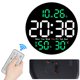 thumbnail image 1 of Reloj Despertador Con Indicador Temperatura Y Humedad Pared Calendario Alarmas Duales 10 Pulgadas, 1 of 9