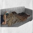 thumbnail image 6 of Coffee Soft Flannel Fleece Blanket, Many Varieties of Roasted Beans with Darkening Color Scheme Strong Taste, Cozy Plush for Indoor and Outdoor Use, 50" x 70", Beige Brown Pale Brown, by Ambesonne, 6 of 6