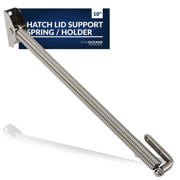 Five Oceans Hatch Lid Support Spring / Holder, AISI316 Stainless Steel, 10 inches FO3805
