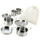 thumbnail image 5 of Set de utensilios de cocina para acampar, 8 piezas, juego de cocina en acero inoxidable resistente, 5 of 9