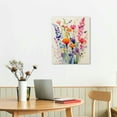 thumbnail image 2 of Nawypu  Framed Colorful Wildflower Canvas Wall Art Flowers Pictures Prints Flowers Printing Floral Watercolors Flower wall Decor Living Room Girls Bedroom Bathroom, 2 of 4