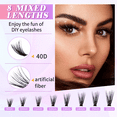 DIY Lash Extension Kit 240pcs Individual Lashes Cluster Eyelash