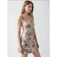 thumbnail image 5 of Printed Bodycon Mini Dress with Square Collar, 5 of 6
