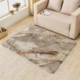 thumbnail image 1 of Marble Rug, Beige Brown Marble Area Rug 4x6, Modern Luxury Rugs for Bedroom, Rugs Low Pile Washable Stain Resistant Easy Clean for Dining Room, Living Room Soft Carpet Decor ZX&-187, 1 of 7