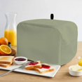 thumbnail image 2 of Sage Green Toaster Cover 2 Slice, Farmhouse Solid Green Color Modern Art Dustproof Bakeware Oven Protector with Top Hook, Waterproof Small Kitchen Appliance Toasters Dust Cover, 12"x7.5"x8", 2 of 7
