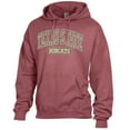 thumbnail image 2 of Men's Comfort Wash  Maroon Texas State Bobcats Lightweight Fleece Pullover Hoodie, 2 of 3