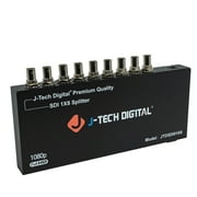J-Tech Digital SDI 1X8 Splitter Supports SD-SDI, HD-SDI, 3G-SDI up to 1320 Ft (1 Input and 8 outputs)