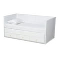 thumbnail image 2 of Baxton Studio Thomas Select Classic Rubber King Daybed with Storage Drawers, White, 2 of 14