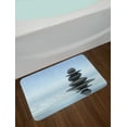 thumbnail image 2 of Rock Bath Mat, Stones in Water in Harmony and Balance Tools Silence and Scenery, Plush Bathroom Decor Mat with Non Slip Backing, 29.5" X 17.5", Multicolor, by Ambesonne, 2 of 2