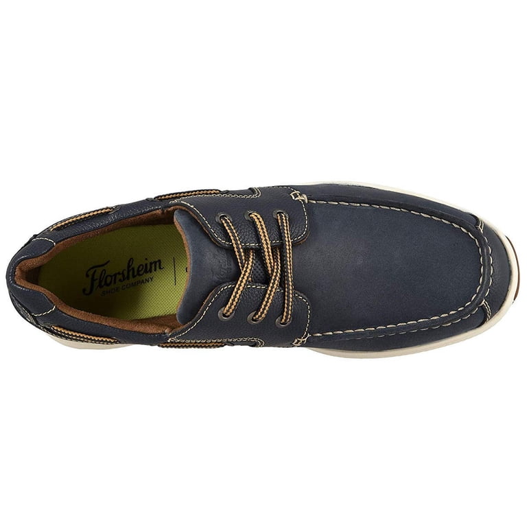Florsheim Mens Great Lakes Moc Toe Slip On Indigo Smooth Florsheim Great Lakes Moc Toe Oxford Indigo Smooth w/ Milled  main image 2
