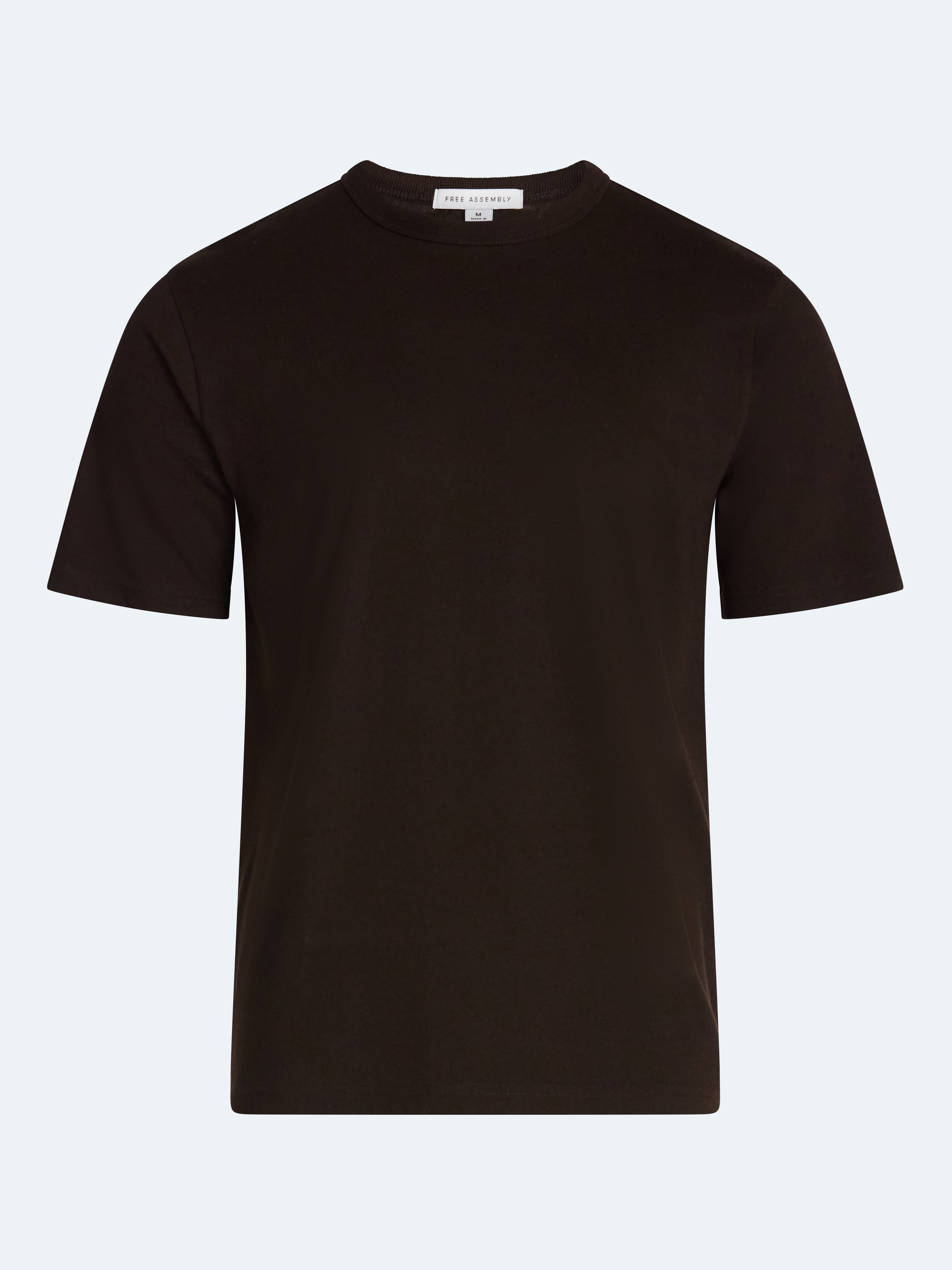 Free Assembly Men's Everyday Cotton Tee with Short Sleeves, Sizes S-XXXL