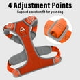 thumbnail image 4 of Plutus Pet No Pull Dog Harness, Release At Neck, Reflective Adjustable Dog Vest Harness, Easy Control Handle for Walking, for Small Medium Large Dogs, Orange, L, 4 of 8