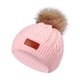 thumbnail image 1 of Ruifaya Gorro de punto cálido de invierno para niños y adultos, gorro con pompón de burbuja para mujer, M0, 1 of 7