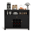 thumbnail image 6 of Richya Sideboard Cabinet with Wine Rack, Liquor Cabinet,Wine Bar Cabinet for Living Room,Dining Room,Kitchen (Black), 6 of 8