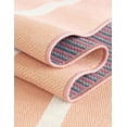 thumbnail image 6 of Unique Loom Outdoor Striped Collection Area Rug - Dash (5' 3" x 8' Rectangle Pink and Lavender/Ivory), 6 of 9