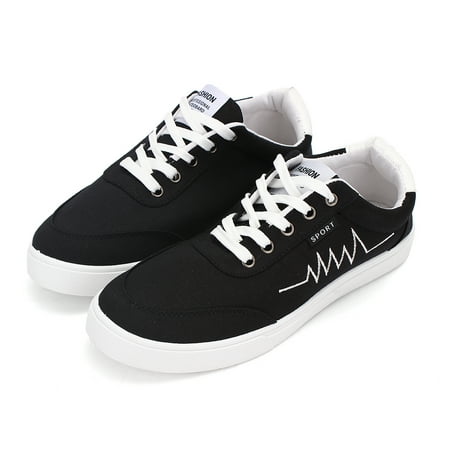 Meigar Mens Casual Canvas Shoes Driving Mocc-asins Lace up Trainers Sneakers Plimsolls Size
