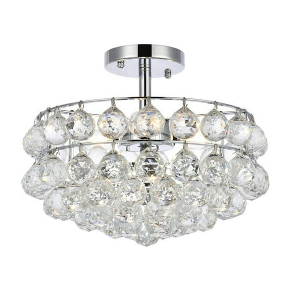 Savannah 14 inch flush mount in chrome