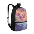 thumbnail image 2 of Uorisanigo 17 inch Starry Axolotl School Backpack for Girls 10-12, Multifunctional Back to School Bag, Elementary Kindergarten Casual Basic Bookbag, 2 of 6