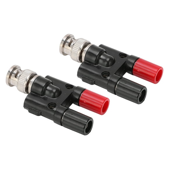 BNC Male To Banana Female Connector, Multi Purpose High Accuracy 2pcs BNC Banana Adapter for Industrial Equipment