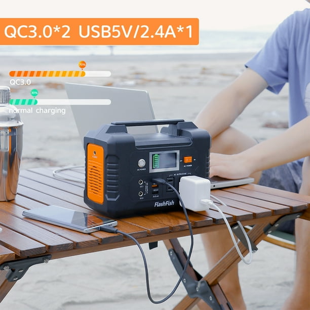 Flashfish 200W Portable Power Station, 40800mAh Solar Generator