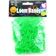 Gel Loom Bands Value Pack 500 Bands & 25 Clips/Pkg-Green Gel