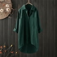 thumbnail image 4 of Long Sleeve Shirts For Women Casual Linen Blouses Tops Button Down Shirts Womens Long Sleeve Tops, 4 of 7
