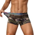 thumbnail image 4 of IWRICH Men's Mesh Sheer Boxer Shorts Camo Underwear Boxer Briefs Army Green S, 4 of 6