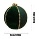 thumbnail image 3 of Adorno de bola de árbol de Navidad con aspecto de vidrio flocado a prueba de fracturas | Decoración colgante de plástico rojo verde de 3,14 pulgadas | Decoración ligera para escaparates de fiestas |, 3 of 6