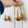 thumbnail image 4 of CSChome Hanger Hook Punch free Hanger Hook: Space saving Traceless Strong Load bearing Water Drop Shape Design for Home Use, 4 of 7
