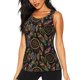 thumbnail image 1 of Balery Decorative Feathers Camiseta sin mangas estampada ligera para mujer, tops de entrenamiento sin mangas, camisetas de yoga transpirables de secado rápido.-Large, 1 of 7