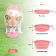 thumbnail image 4 of Sunraymascota Collapsible Dog Bowls, (12 & 22oz ) 2 Pack Dog Travel Bowls Portable Foldable Cat Water Dish Bowl for Pets Walking Parking Camping, 4 of 9