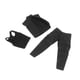 thumbnail image 5 of Abrigo para Muñecas 1/12 Hugo Chaleco de a Escala 1/12 Ropa para Figuras Masculin Negro, 5 of 10