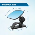 thumbnail image 2 of Universal Car Interior Rearview Baby Mirror - Clear View 360° Adjustable, Car Facing Back Rear View Seat Convex Mirror for Viewing Rear Passengers, Mirror Clip on Car or Truck Sun Visor, 2 of 8