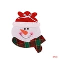 thumbnail image 1 of Muñeco de nieve Tenedor Utensilio de corte Navidad Navidad Cuchara Funda Protector de manga Bolsa de ropa Vajilla Decoración Advancent ZHF0222, 1 of 5