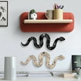 thumbnail image 4 of Homerr Snake Ornament Wall Art Room Wall Decor Bohemian Style Wooden Snake Shaped Wall Art 1 Pair Wall Decoration, 4 of 9