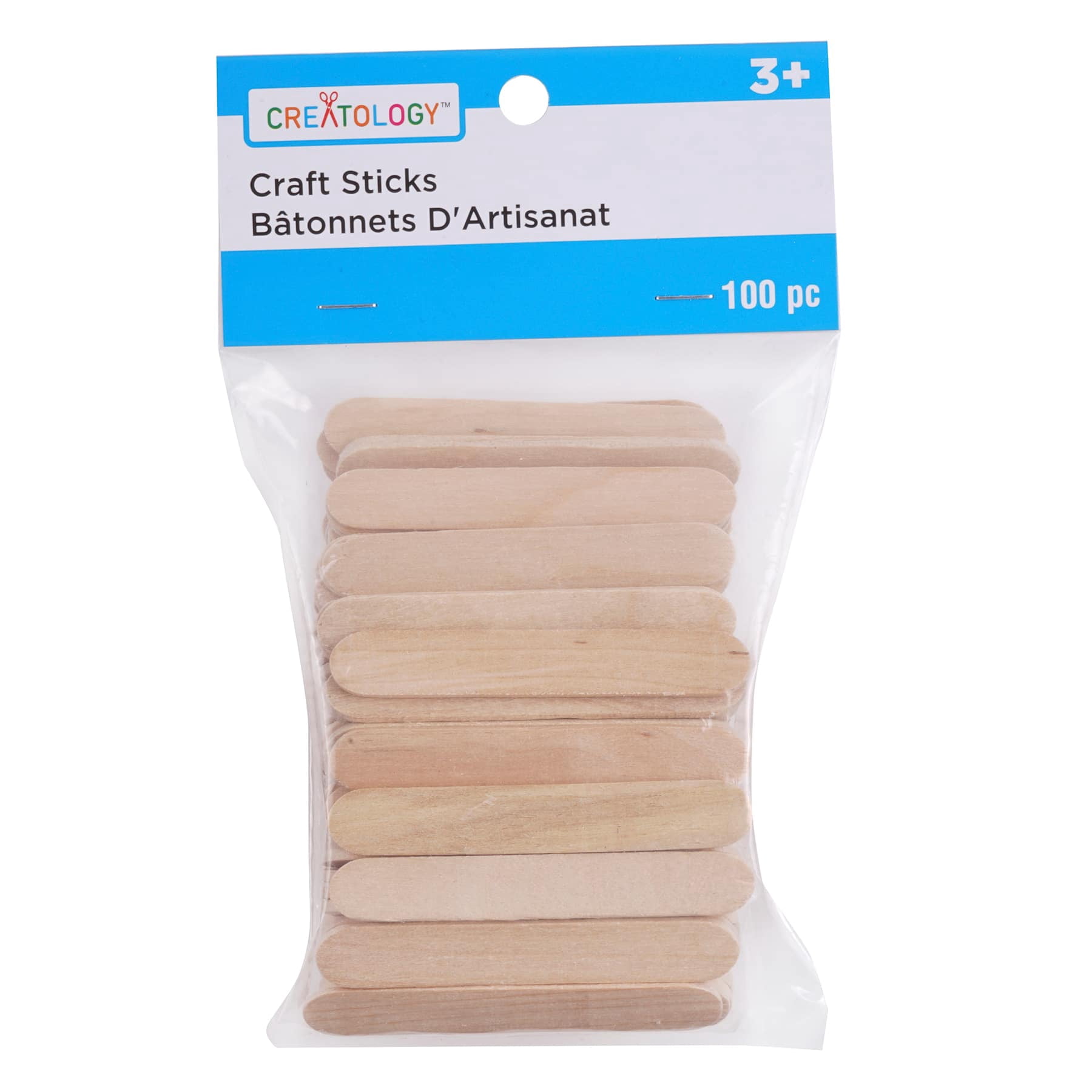 12 Packs: 100 ct. (1,200 total) 2.5" Wood Craft Sticks by Creatology