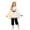 4-White, variant on JAJAHO Toddler Boys Girls Halloween Outfits Ghost Poncho Hoodie And Capris 2 Piece Sets Kids Halloween Clothes 3M-9T