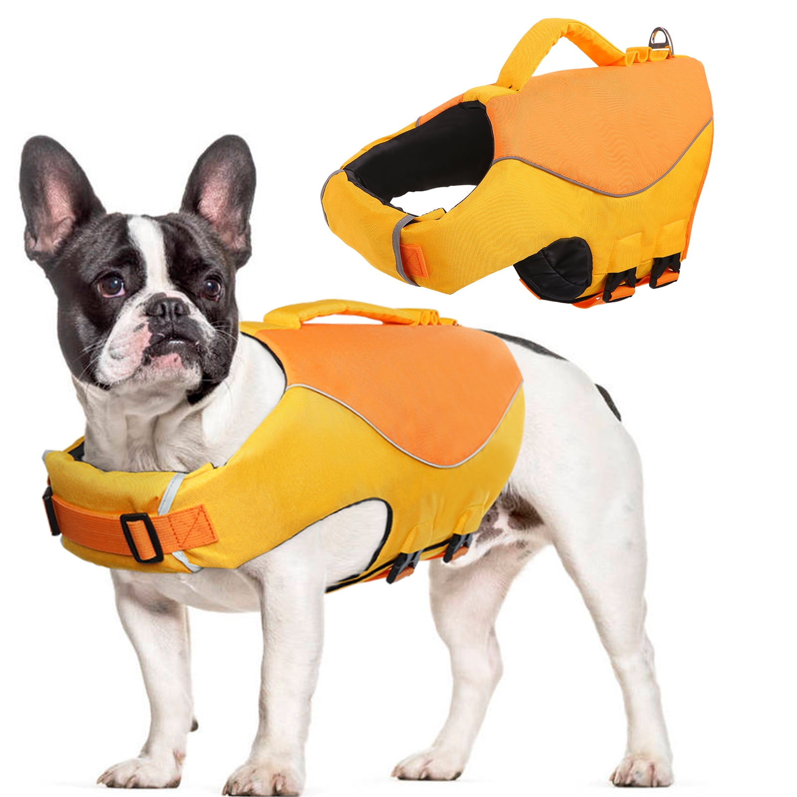 Kuoser Dog Life Jacket, Dog Life Vest for Swimming Boating, Reflective
