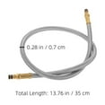 thumbnail image 2 of SEWACC Leak Prevention Hose Propane Adapter Hose Rubber Silver 1Pcs Secure Connection, 2 of 8